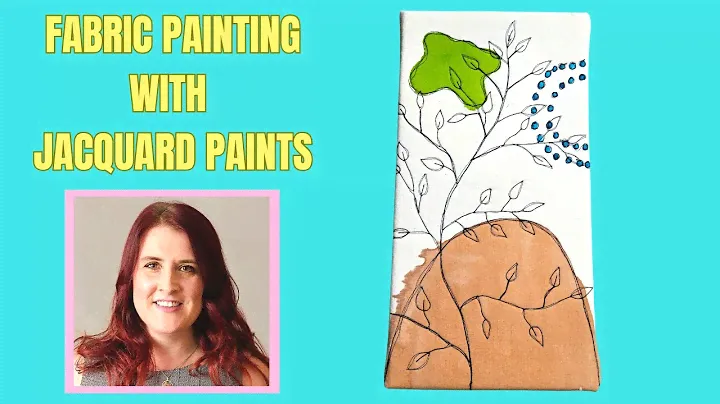 Thread Painting over Jacquard Dye-na-flow and Jacquard  Textile fabric paint with Faodail Creation