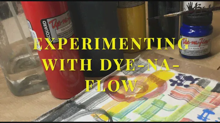 Experimenting with Dye-Na-Flow Fabric Paint - Does it work?