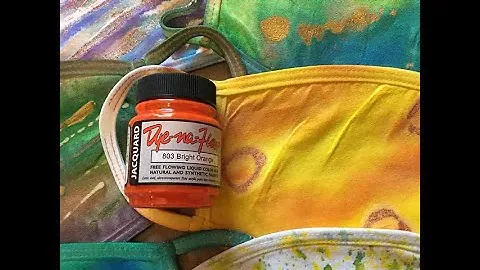 Dye-na-Flow Painting on Cotton Masks