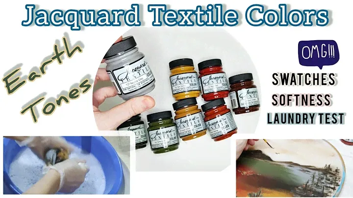 Testing: Jacquard Textile Earth Tones 8 color set fabric paints